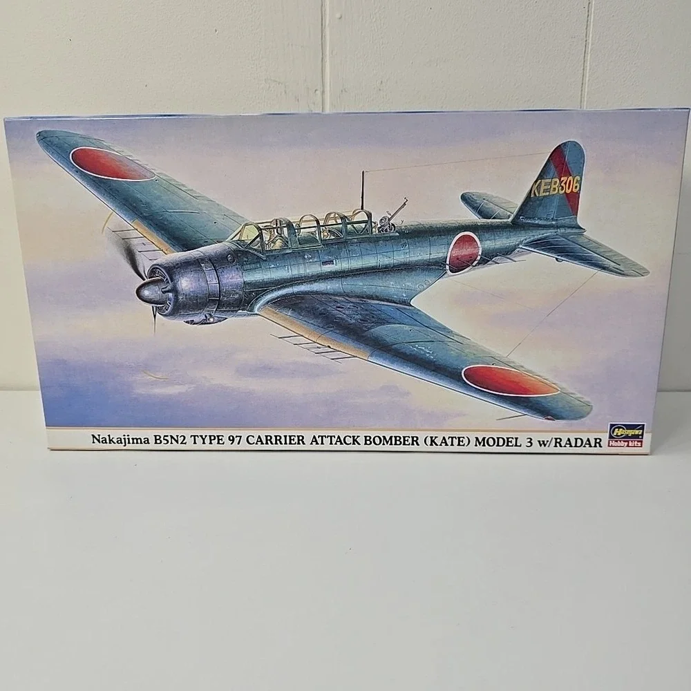Hasegawa 1/48 Nakajima B5N2 Type 97 Carrier Attack Kate Model 3 Radar NEW 09423